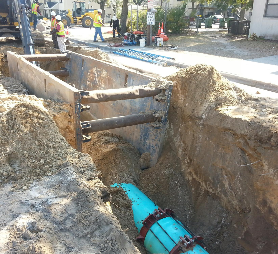 Oglethorpe Ave force main installation